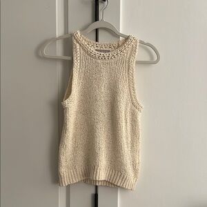 J Crew Sweater Tank XS Ivory